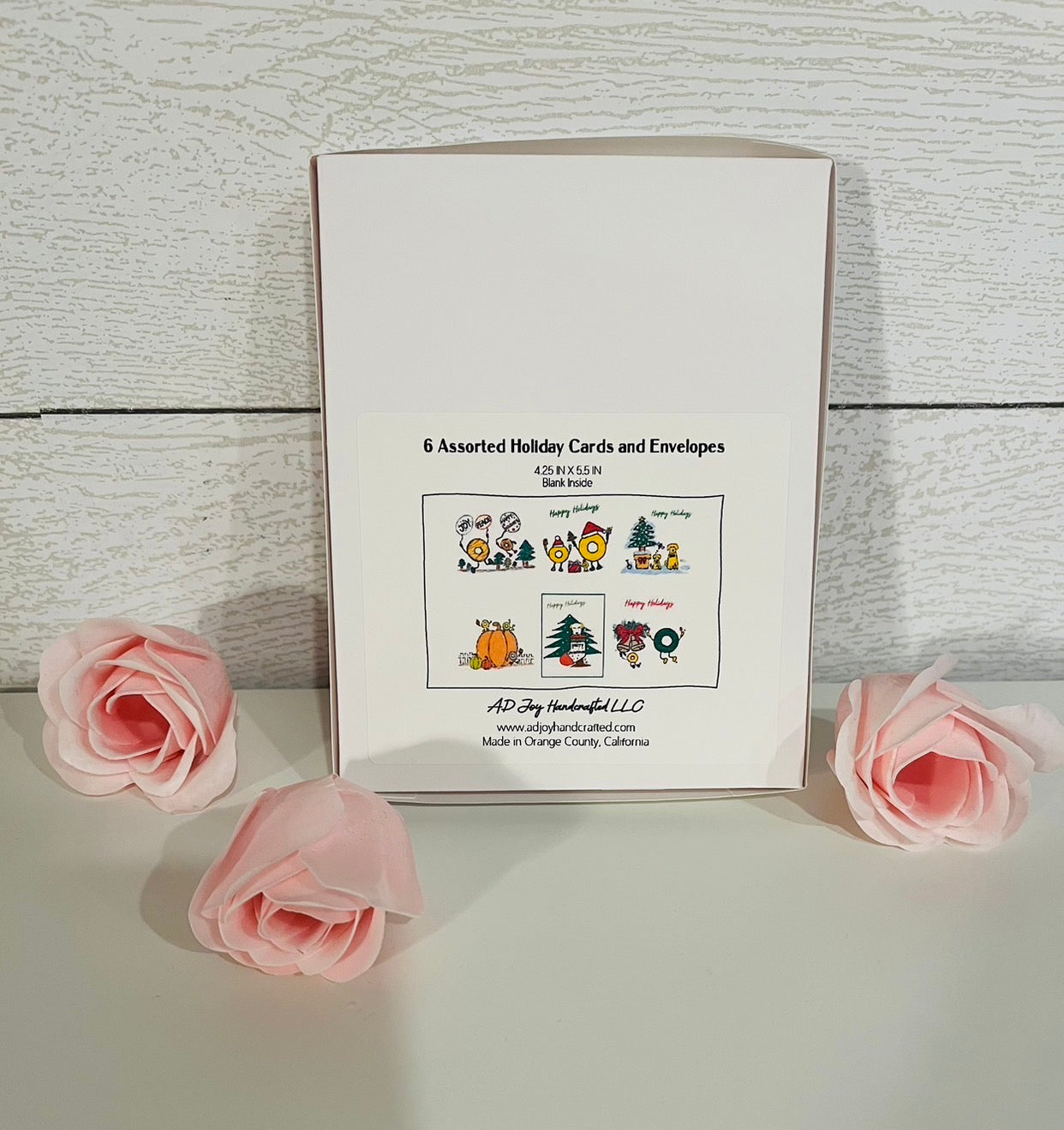 Assorted Handmade Joyous Holidays Greeting Cards