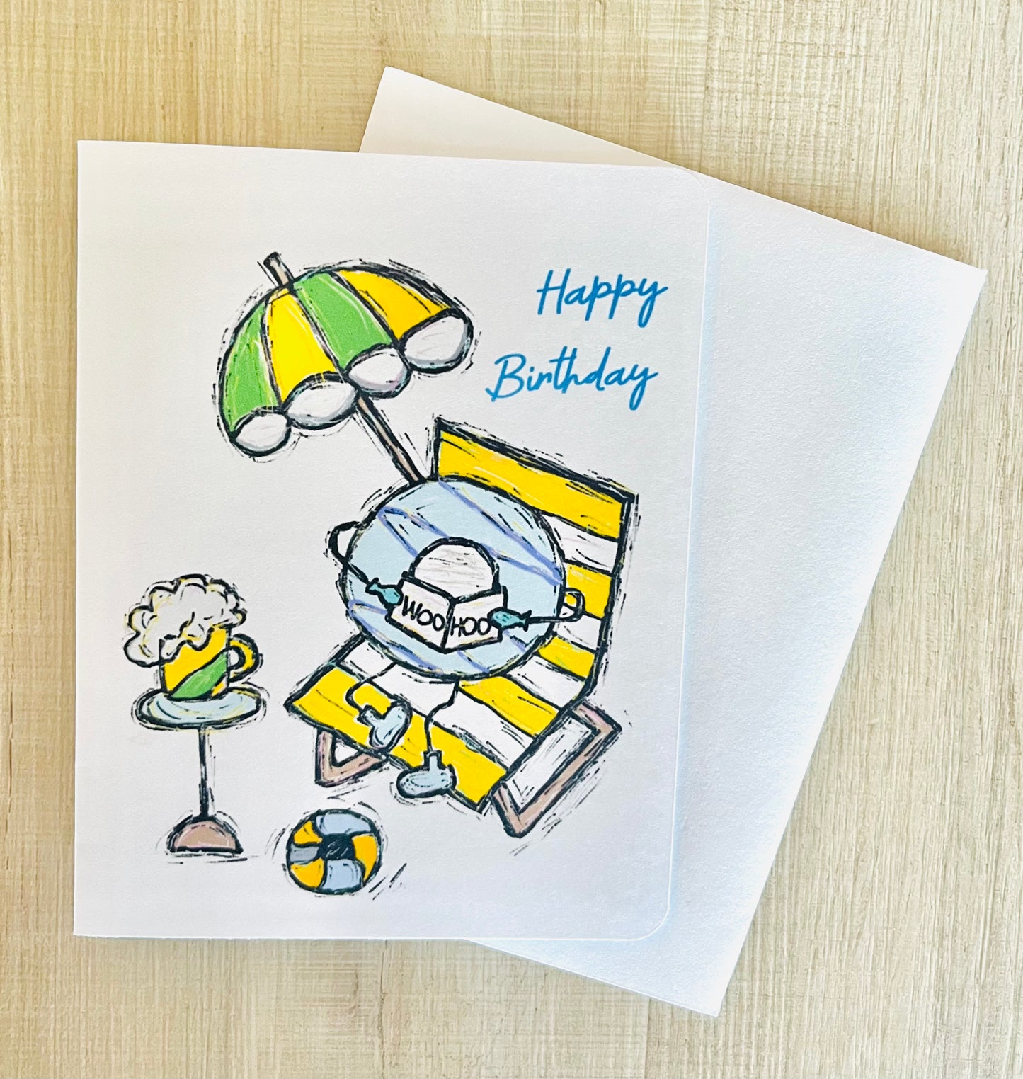 Woo Hoo Handmade Birthday Greeting Card