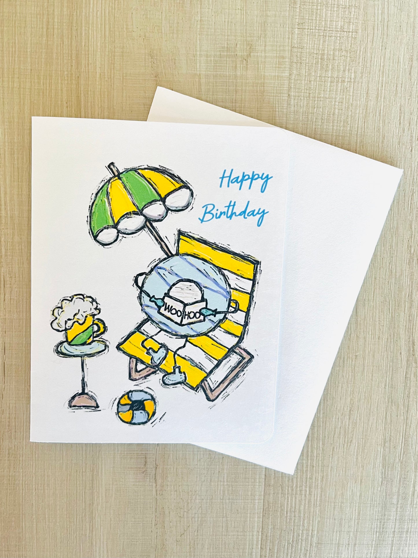 Woo Hoo Handmade Birthday Greeting Card