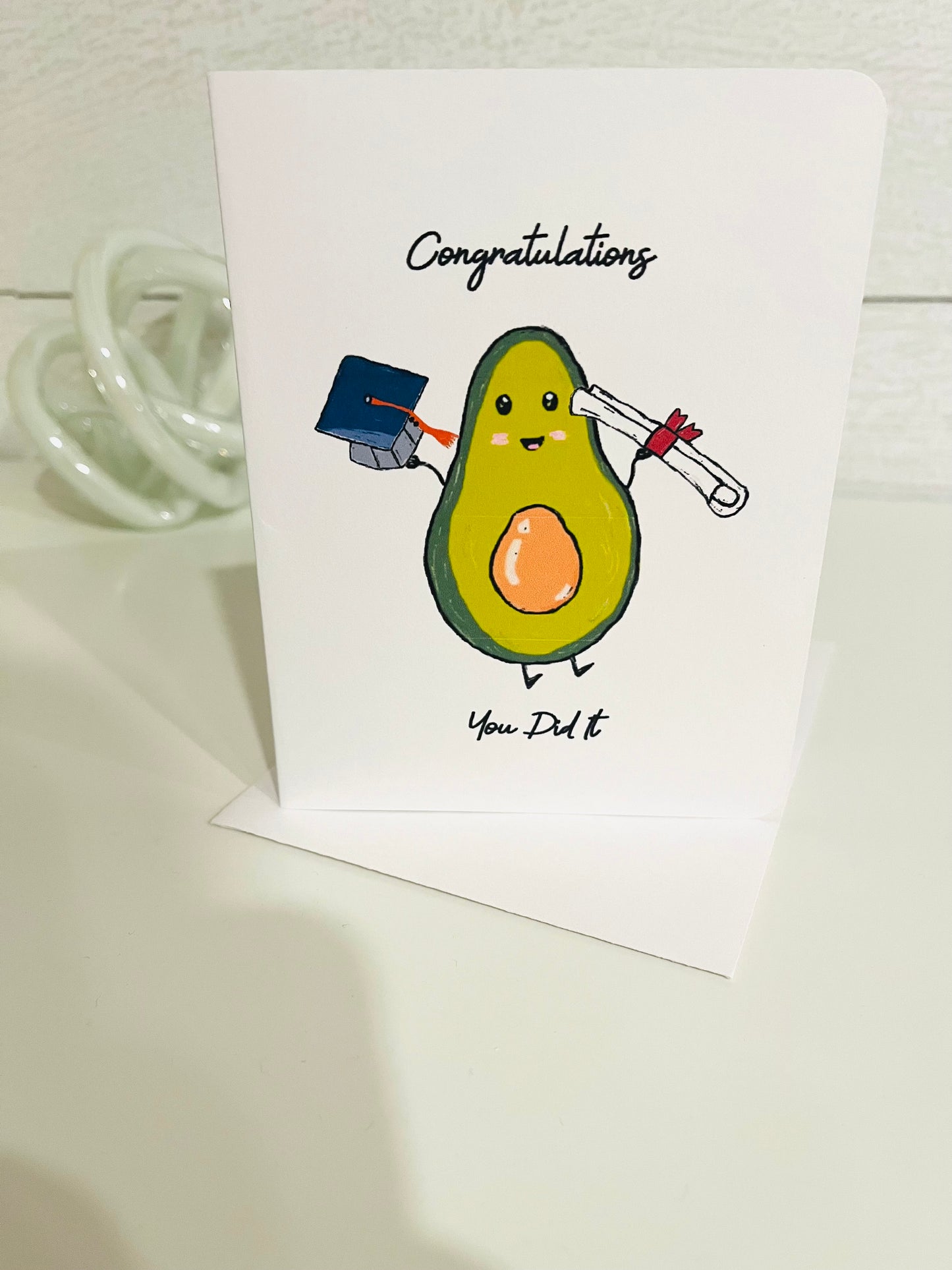 Congratulations You Did It Handmade Graduation Greeting Card