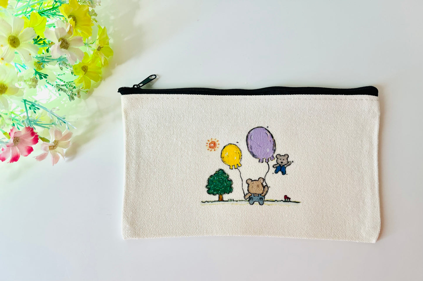 Canvas Pouch - Delightful Bears