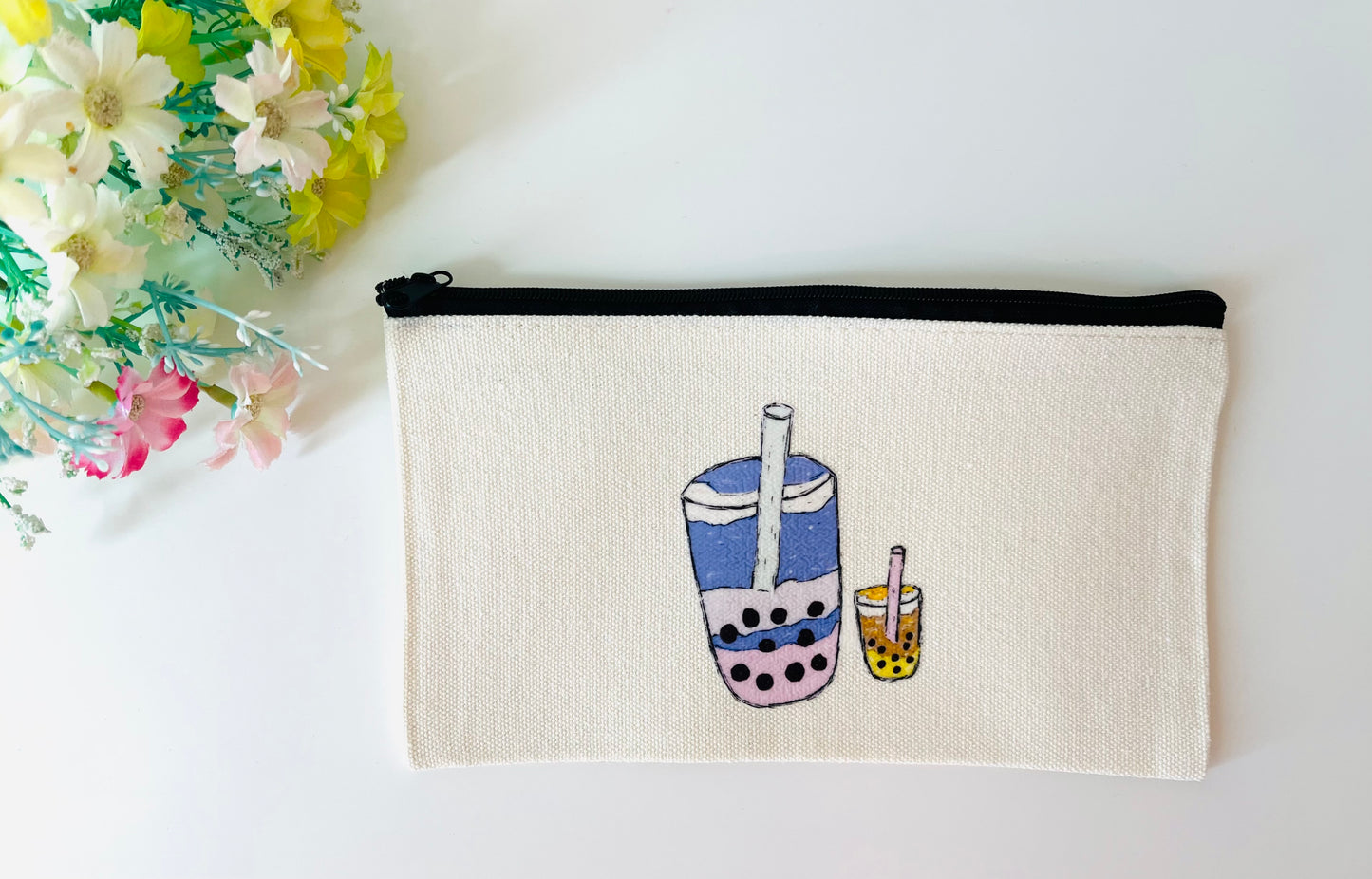 Canvas Pouch - Yummy Bubble Tea