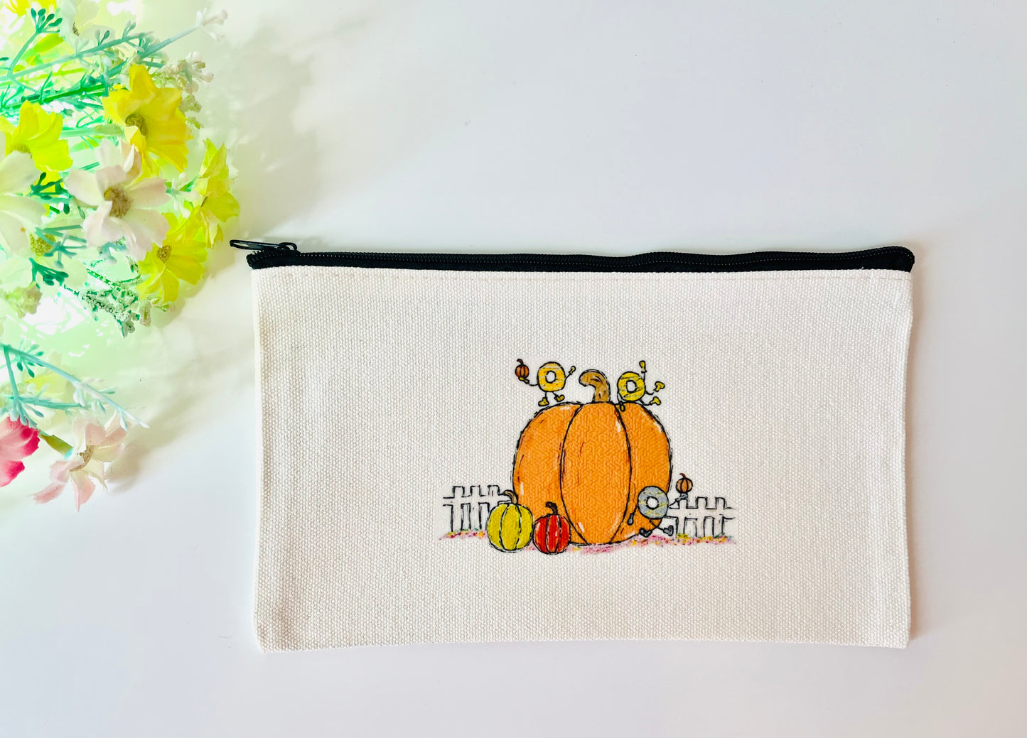 Canvas Pouch - Pumpkin Patch