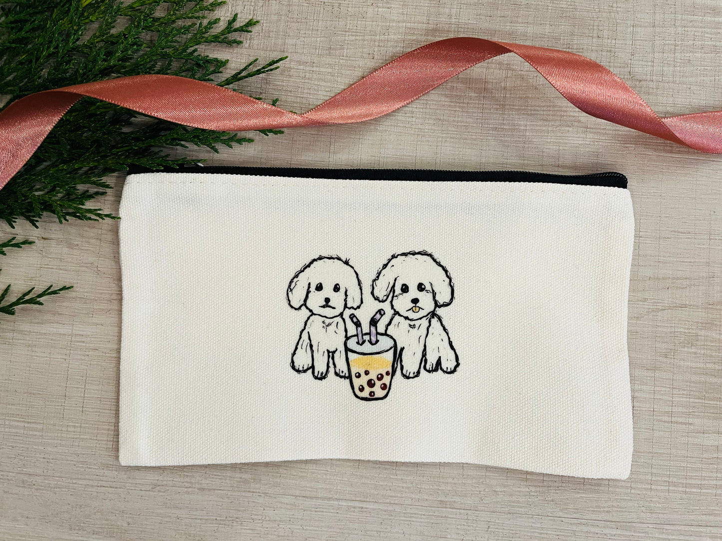 Canvas Pouch - Bichon Frise