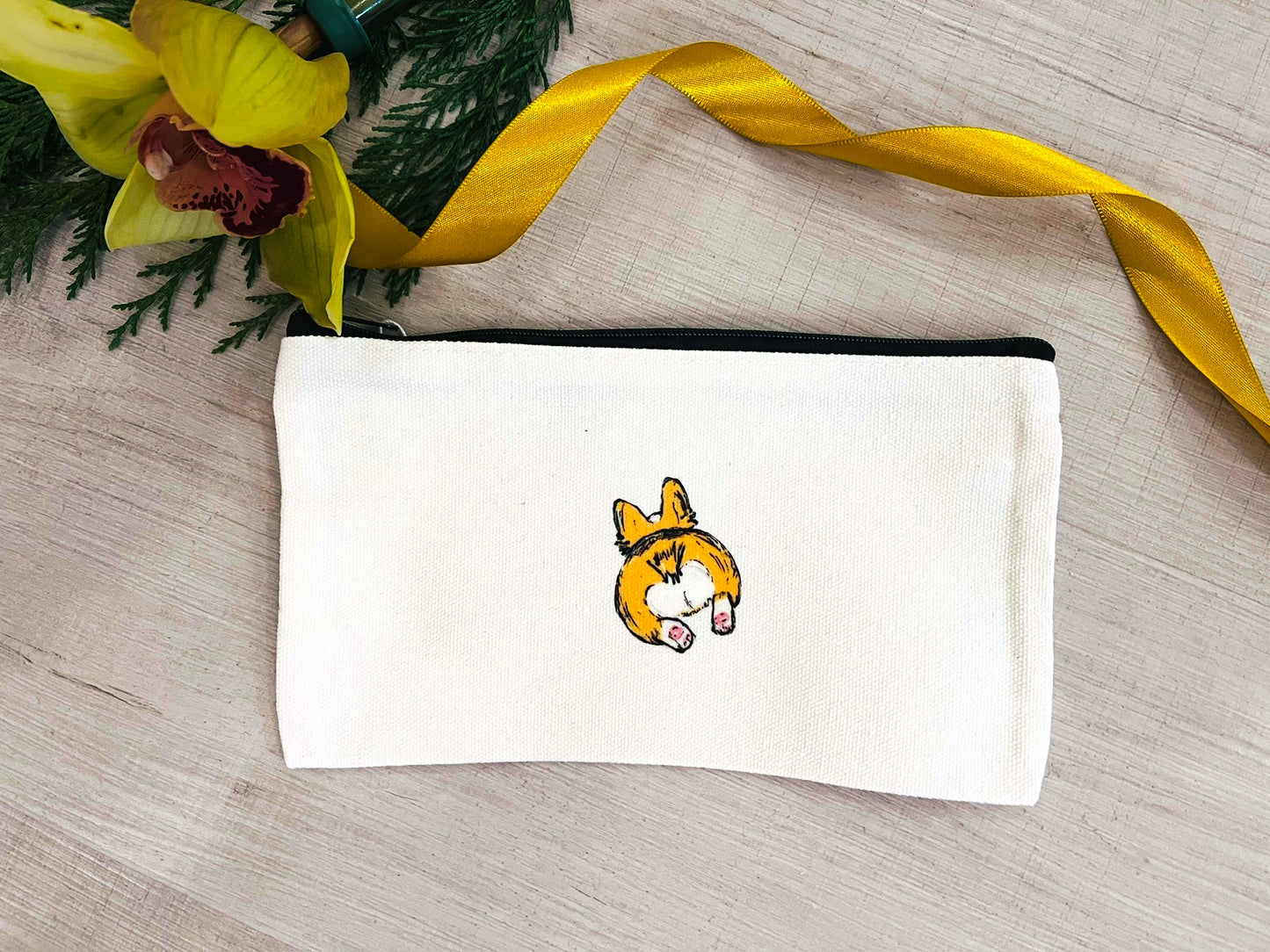 Canvas Pouch - Corgi