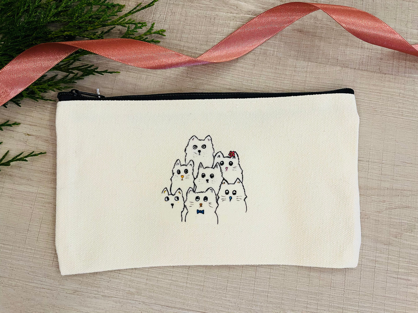 Canvas Pouch - Kitties