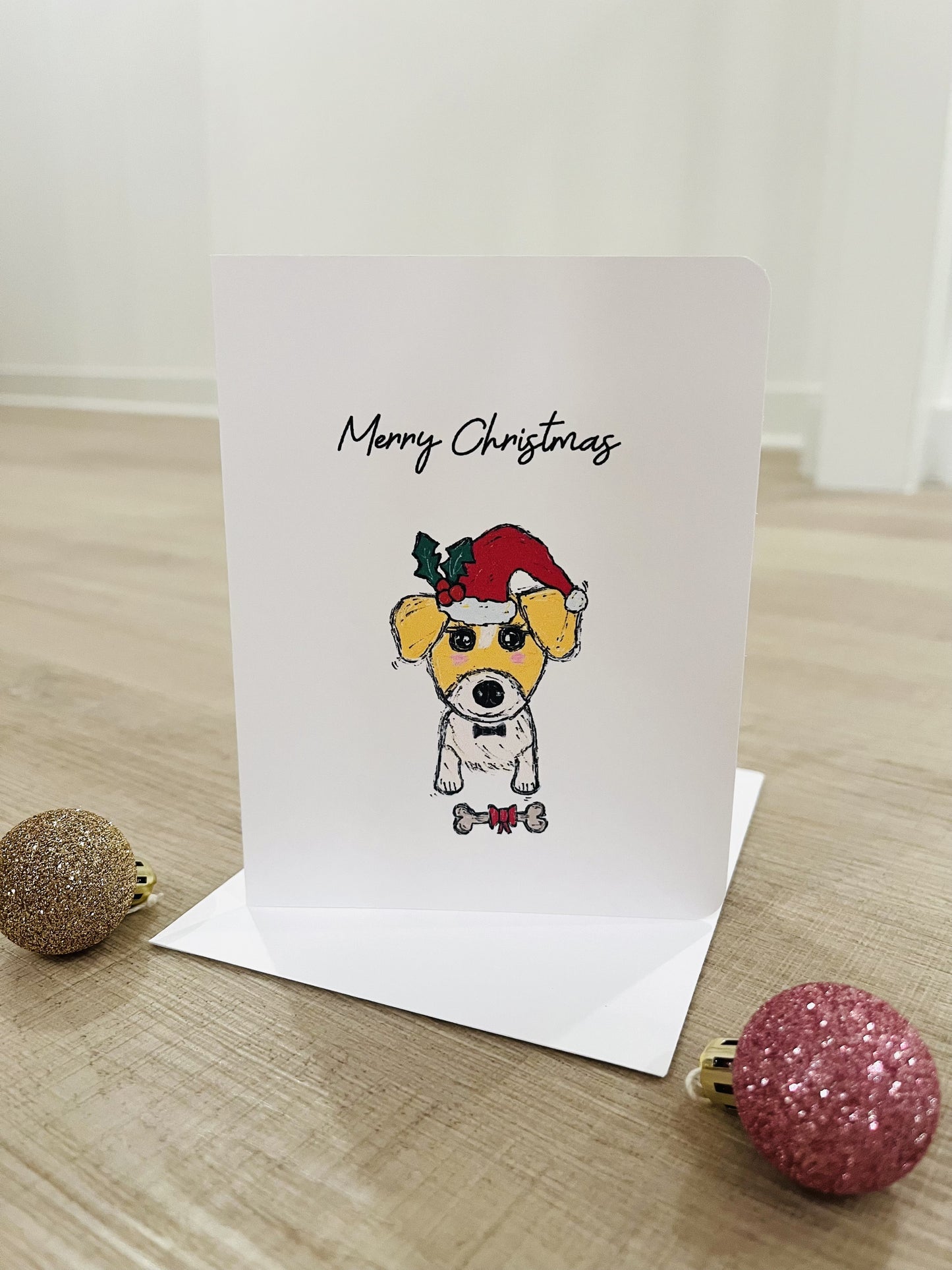Holiday Greeting Card with Jack Russell