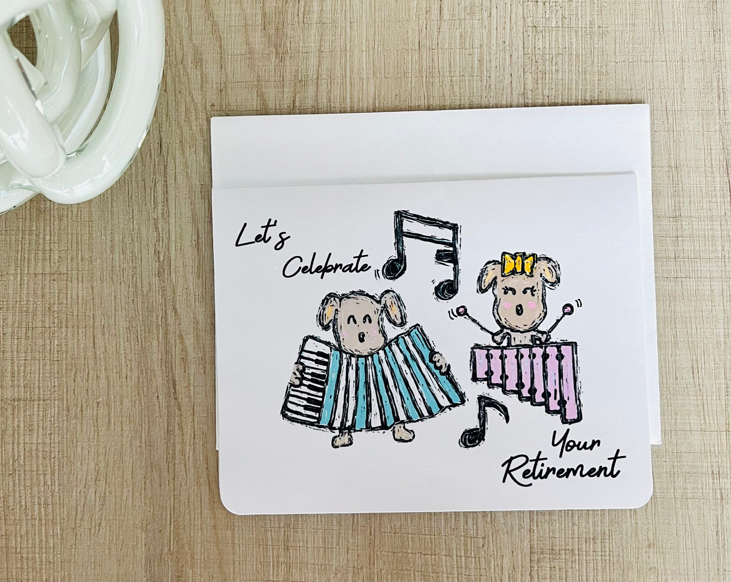 Music Band Handmade Retirement Celebration Greeting Card