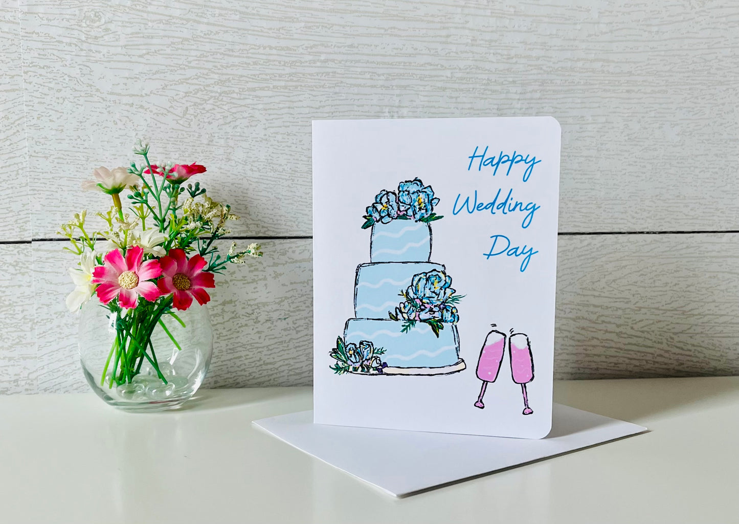 Wedding Toast Handmade Greeting Card