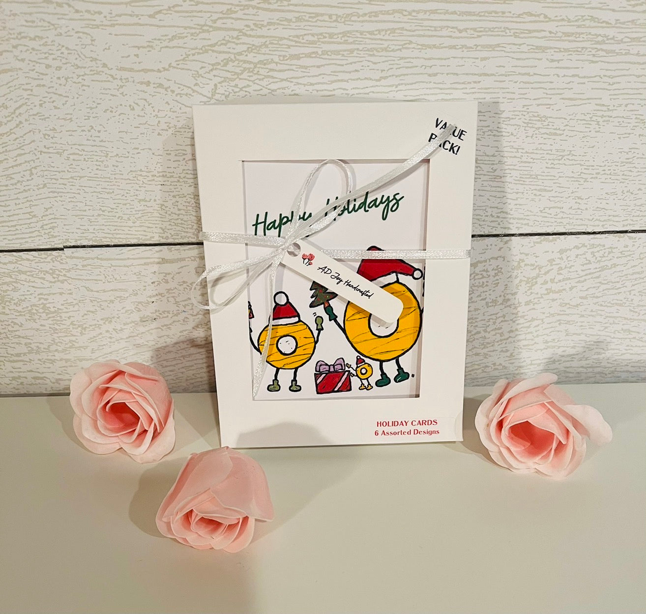 Assorted Handmade Joyous Holidays Greeting Cards
