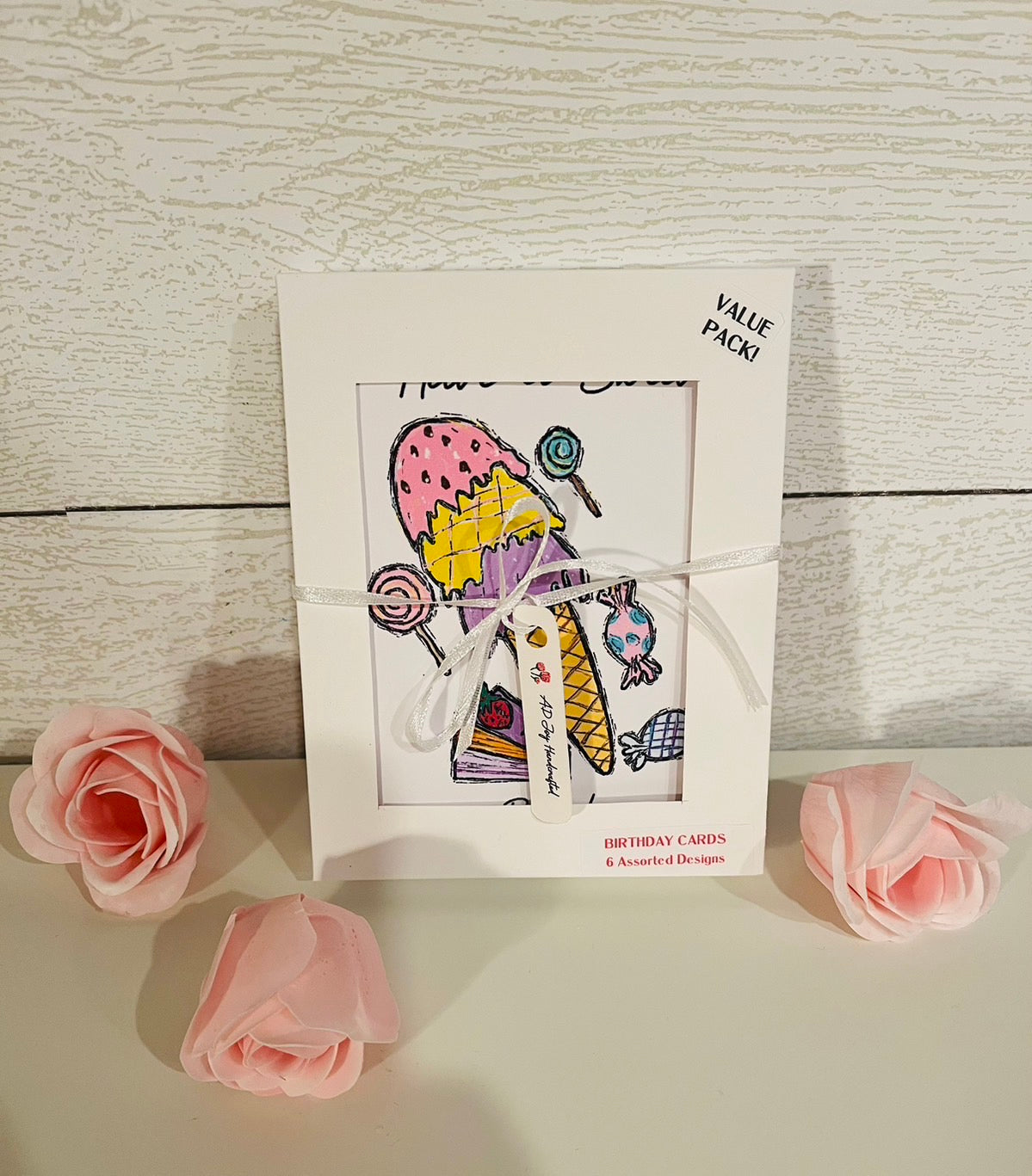 Assorted Handmade Sweet Birthday Greeting Cards
