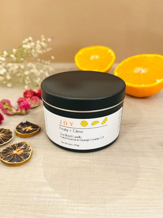 Fruity Aroma Hand Poured Soy Candle 6oz