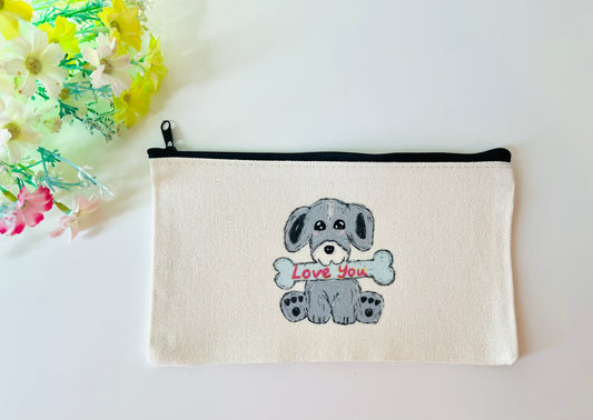 Canvas Pouch - Dog Loves You