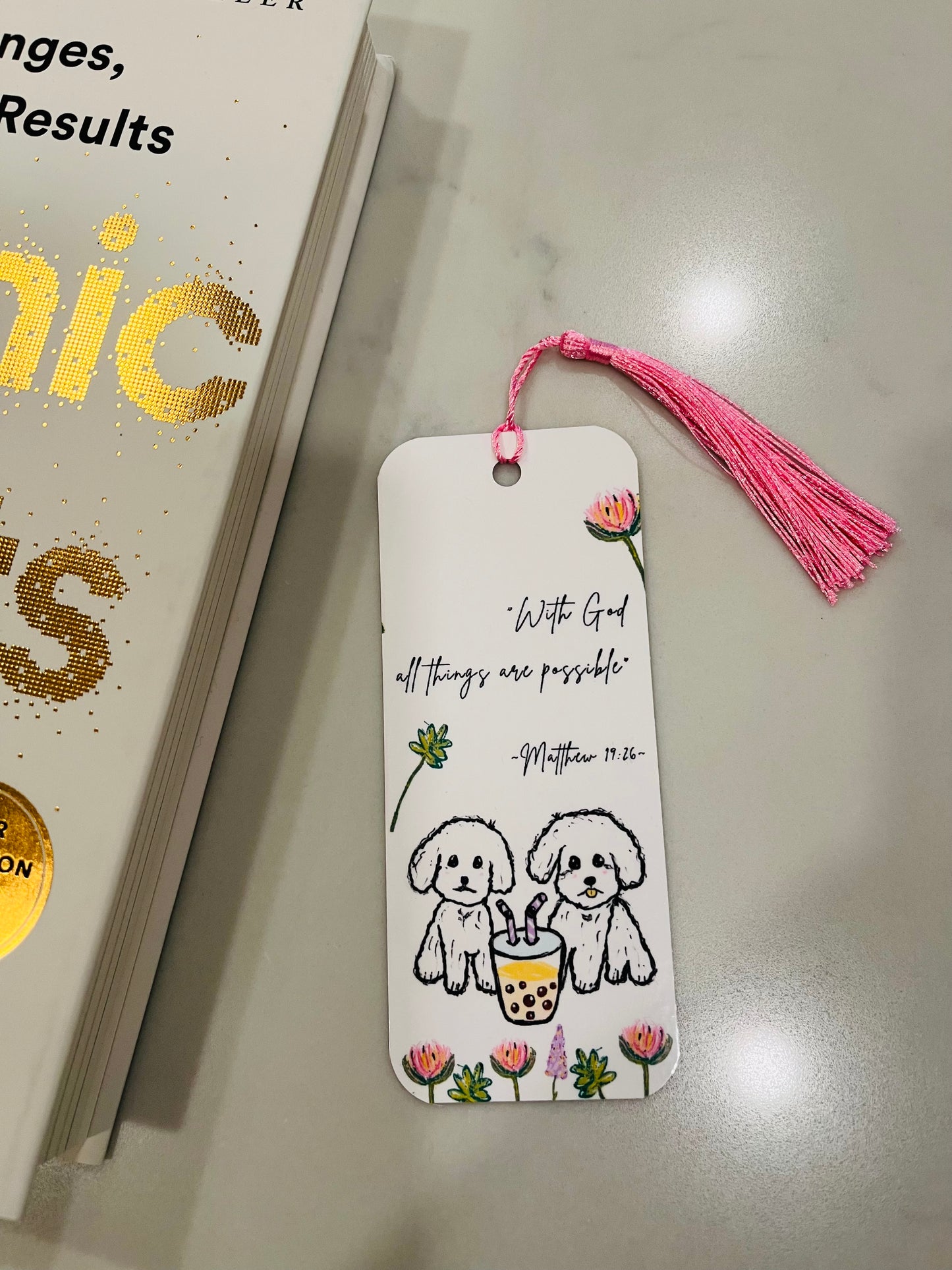 Bichon Frise Handmade Bookmark