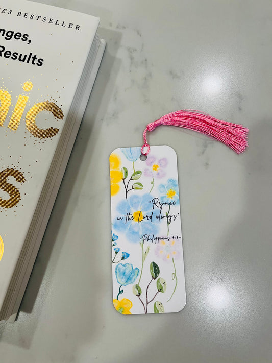 Floral Handmade Bookmark