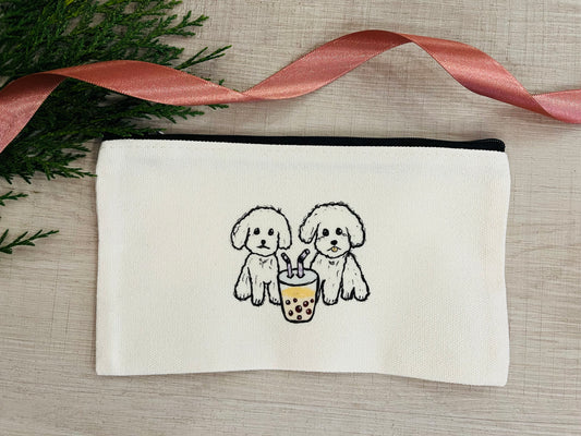 Canvas Pouch - Bichon Frise
