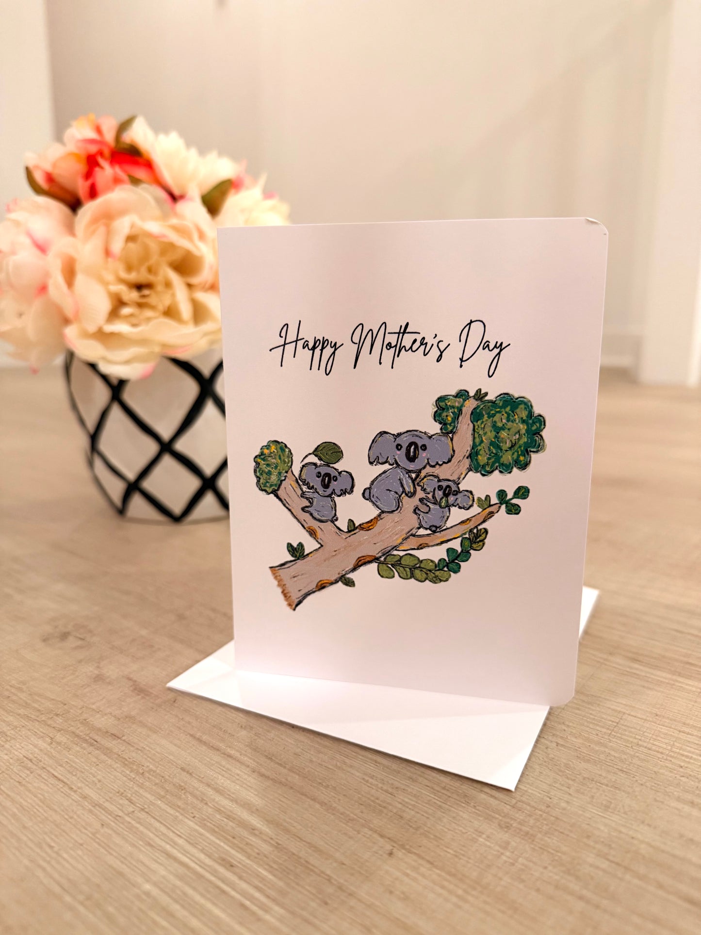 Koala Bears Happy Mother's Day Handmade Greeting Card