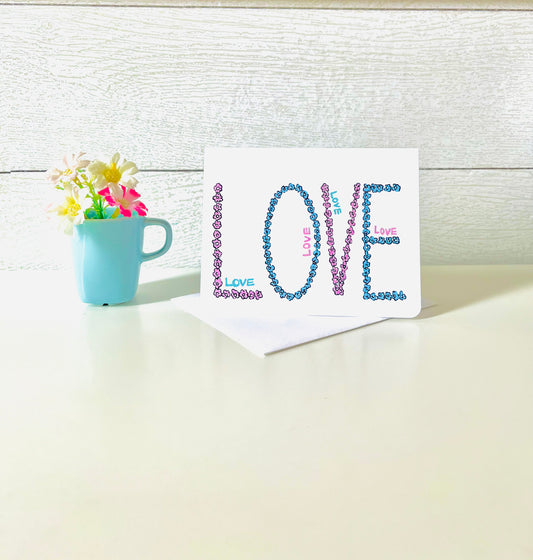 L.O.V.E. Handmade Greeting Card
