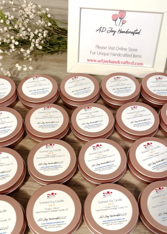 Hand Poured Soy Candles (QTY 20)