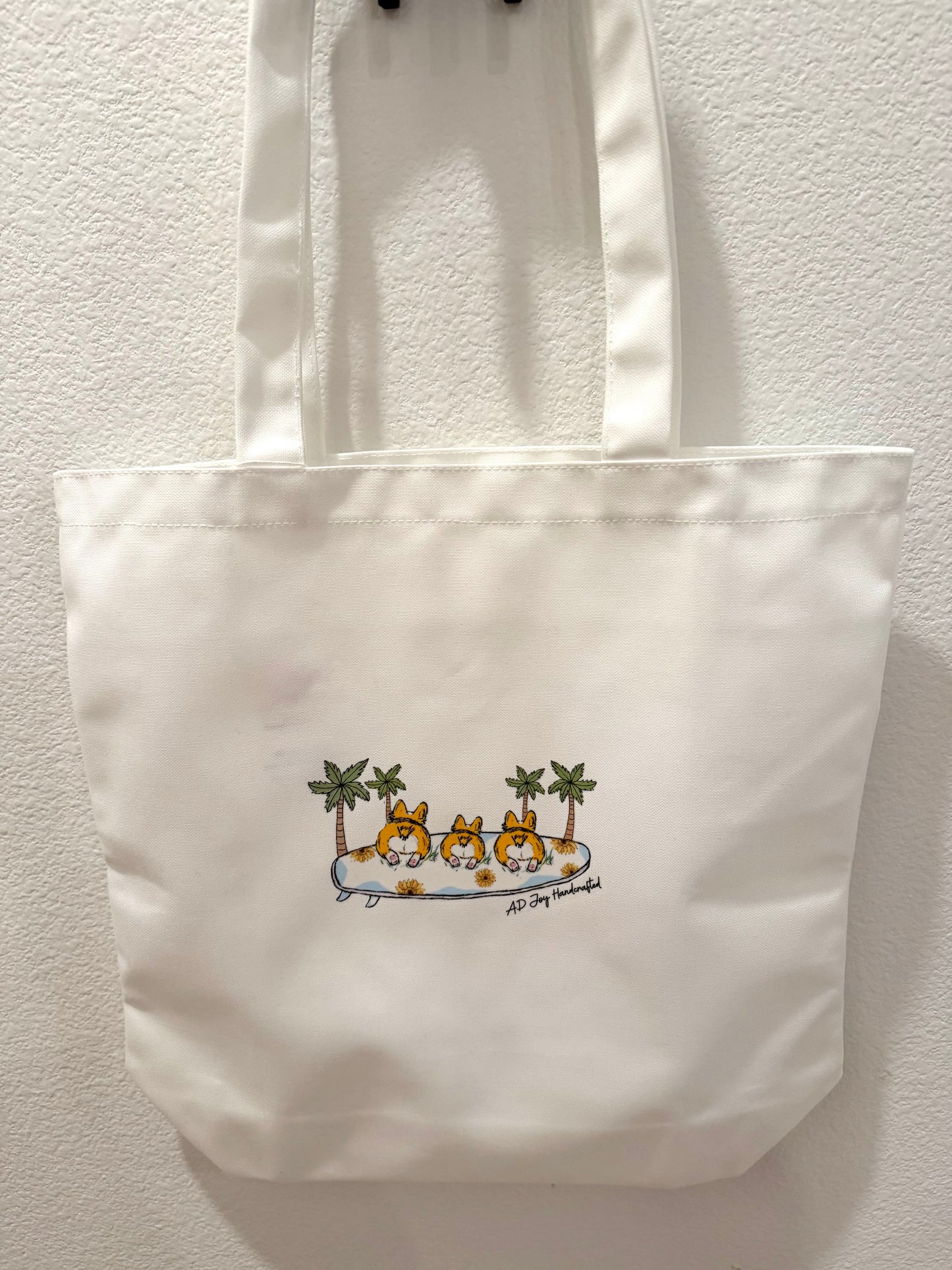Tote Bag Surfboard Dog Design 1 Bulk Order (QTY 6)